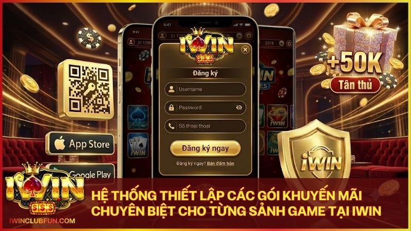 Các sự kiện ưu đãi hấp dẫn được thiết kế riêng cho mỗi loại hình trò chơi Iwin