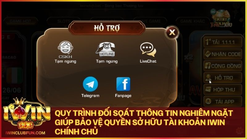 Đội ngũ hỗ trợ kỹ thuật giúp người chơi khôi phục tài khoản Iwin nhanh chóng và an toàn