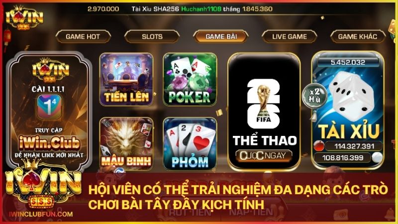 Giao diện sang trọng mang lại cảm giác giải trí thượng lưu cho mỗi bàn cược